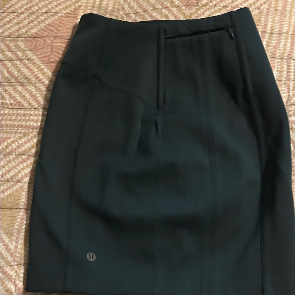 lululemon athletica Dark Green Pencil Skirt